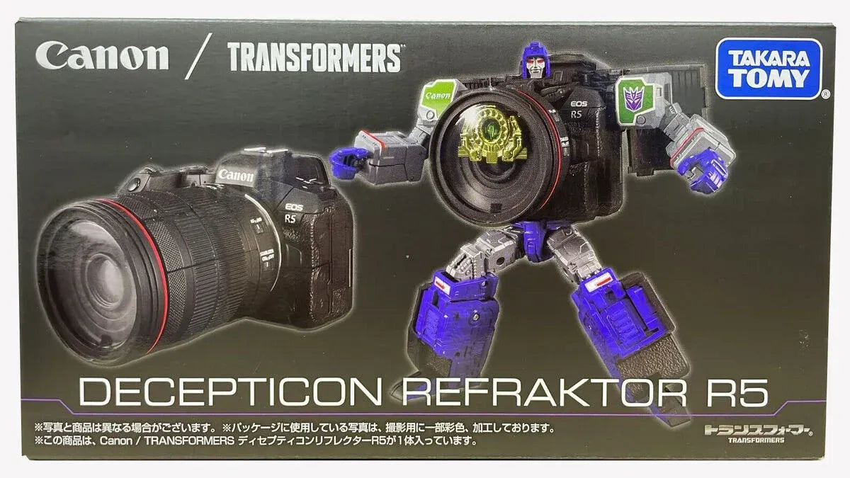 Transformers x Canon Decepticon Refraktor R5 Figure