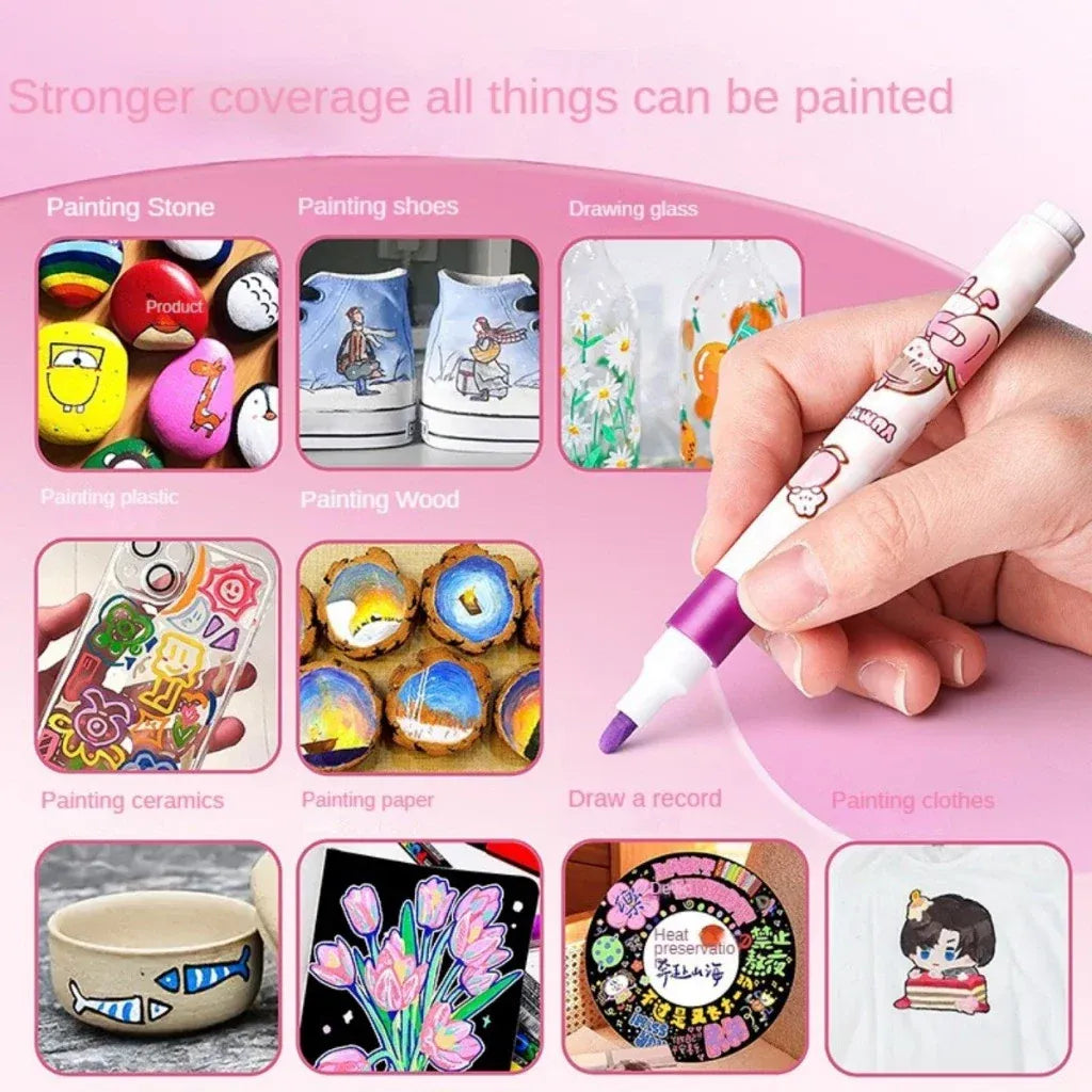 Kawaii Acrylic Studio Marker Pen Set
