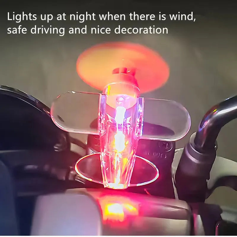 Aero-Glow Wind-Powered LED Vehicle Light