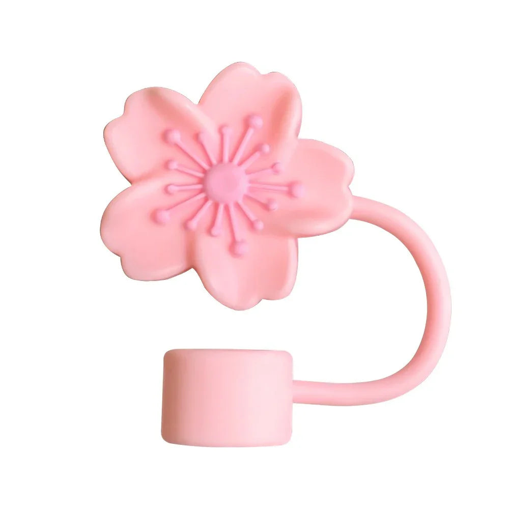 Floral Bloom Silicone Straw Topper