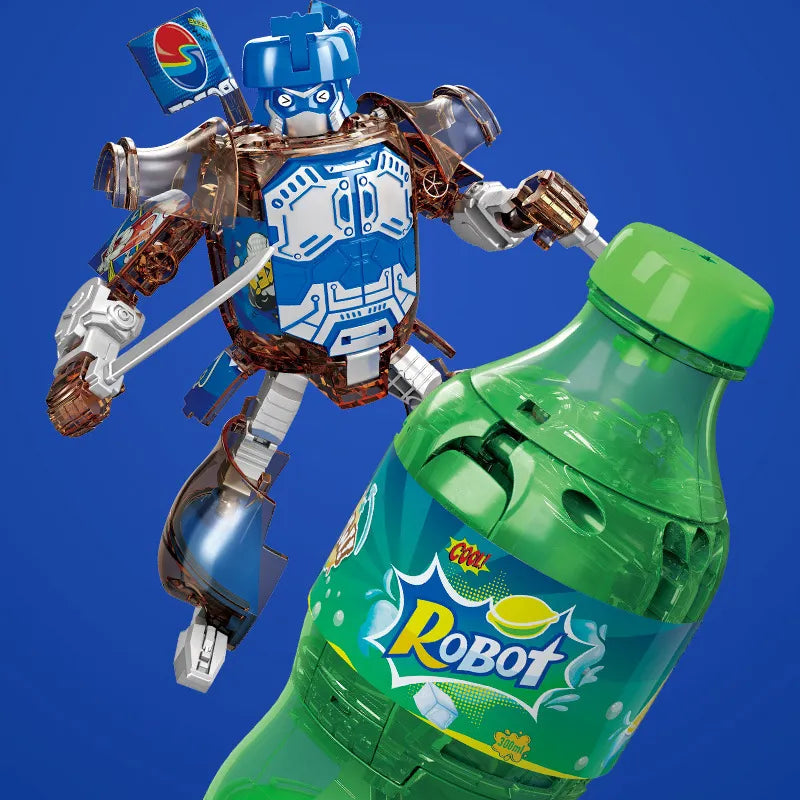 Canned Drink Robot Transformers Figurines (17 cm)