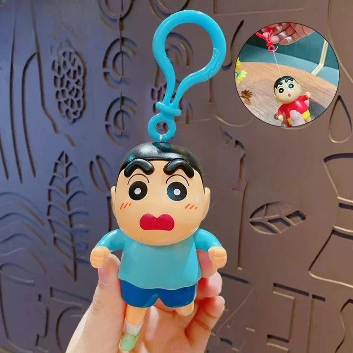 Shinichan Race-Ready Pull String Keychain