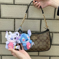 Stitch & Angel Love Couple Keychain