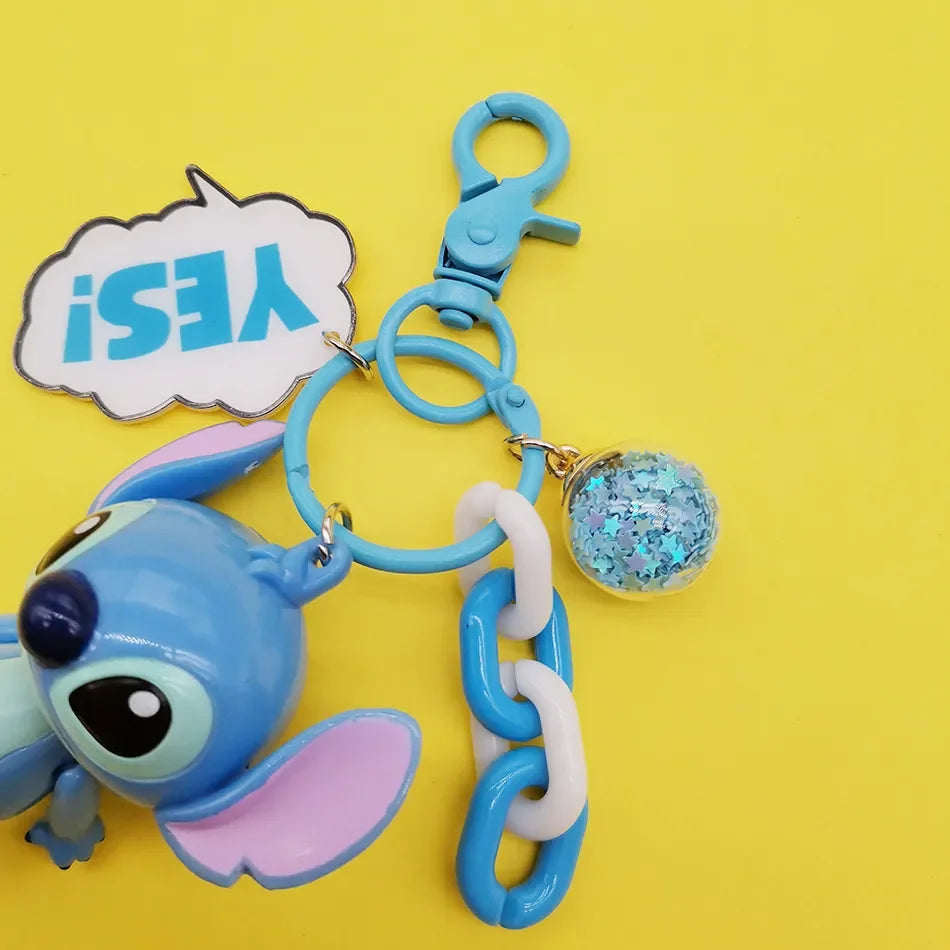 DZNY Glossy Chained Charm Keychains