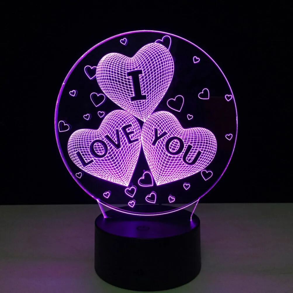 ILoveYou Heart Spark LED Lamp