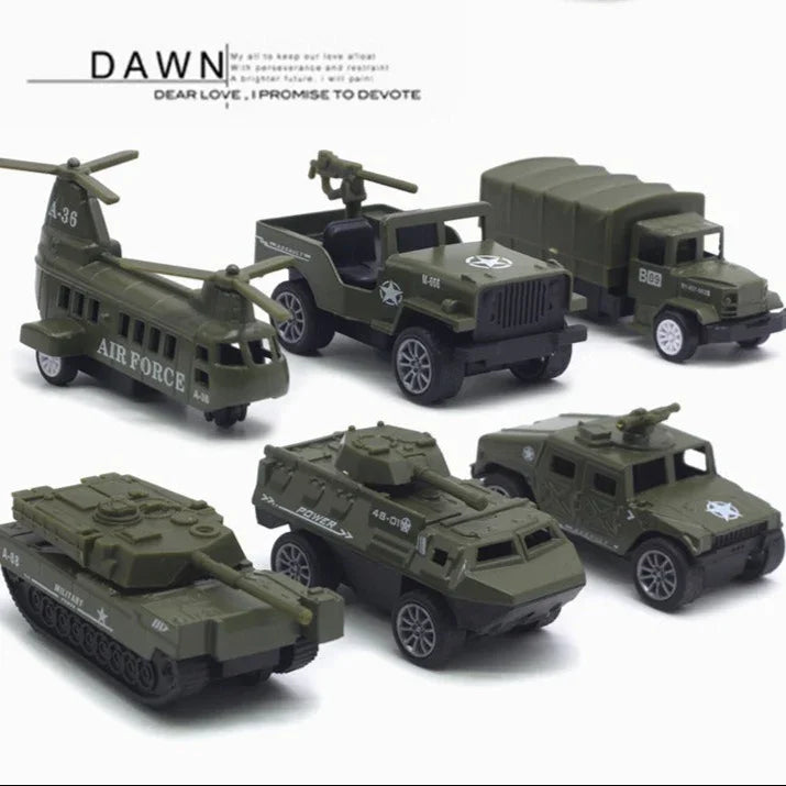 Mighty Army Vehicles Pull-back Keychain