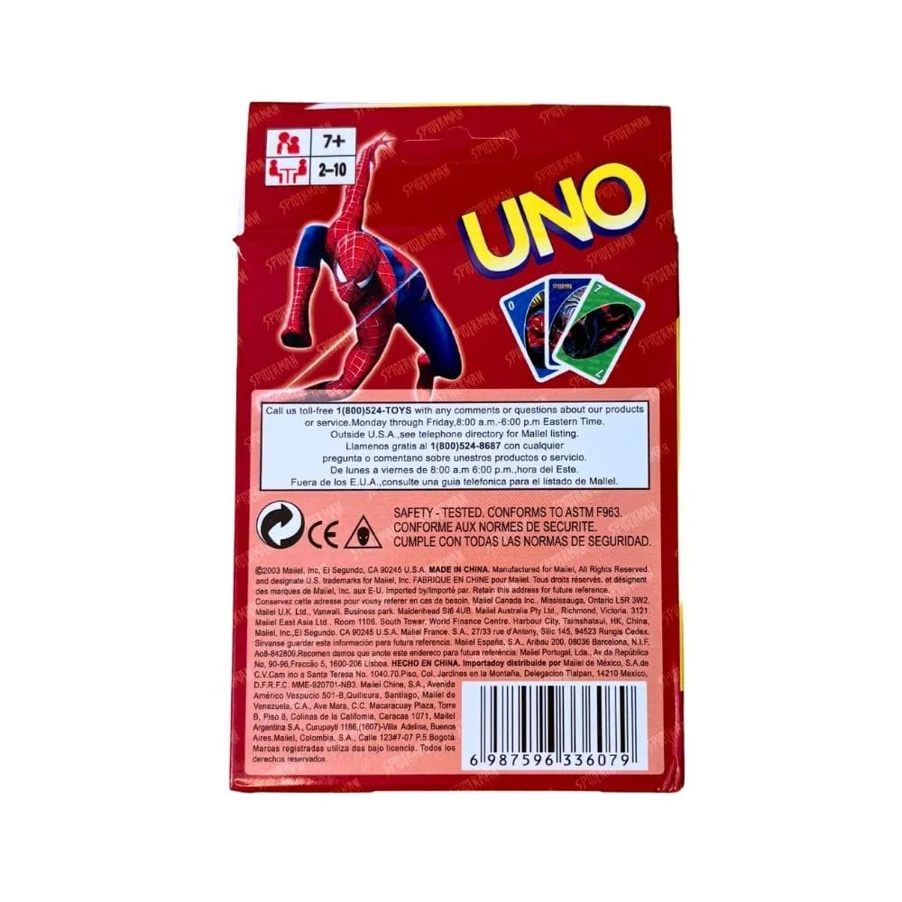 UNO Spider-Man Classic & Black Suit Edition
