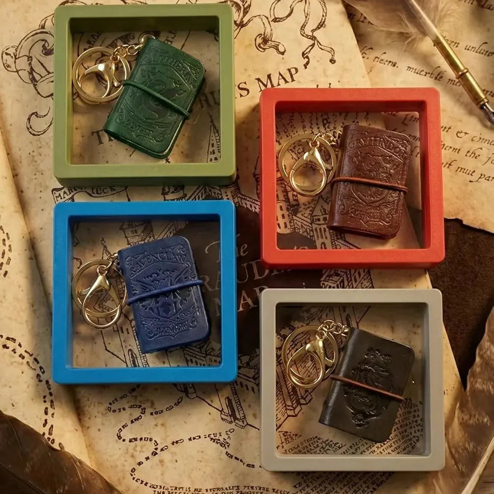 Harry Potter House Mini Diary Keychains