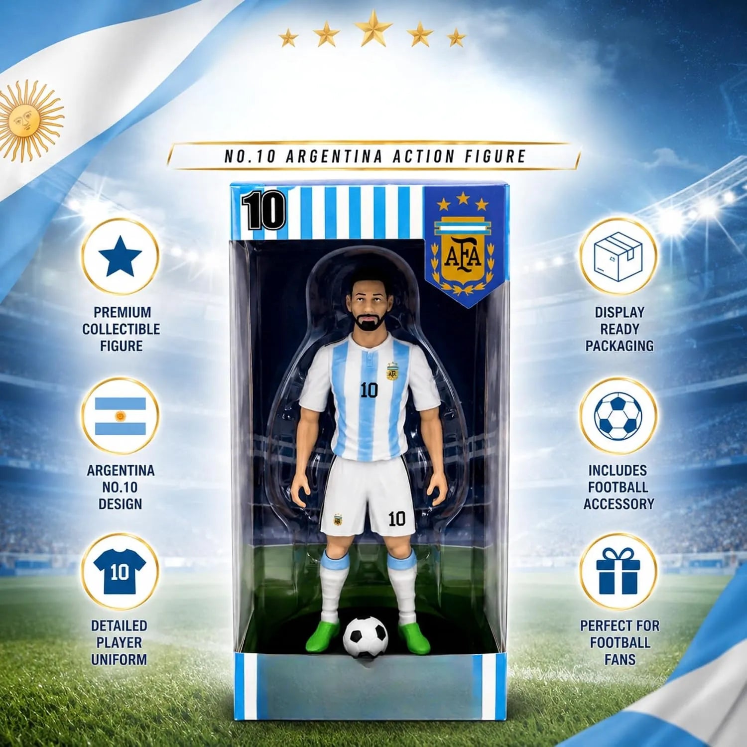 Messi Elite Striker Figure (20 cm)