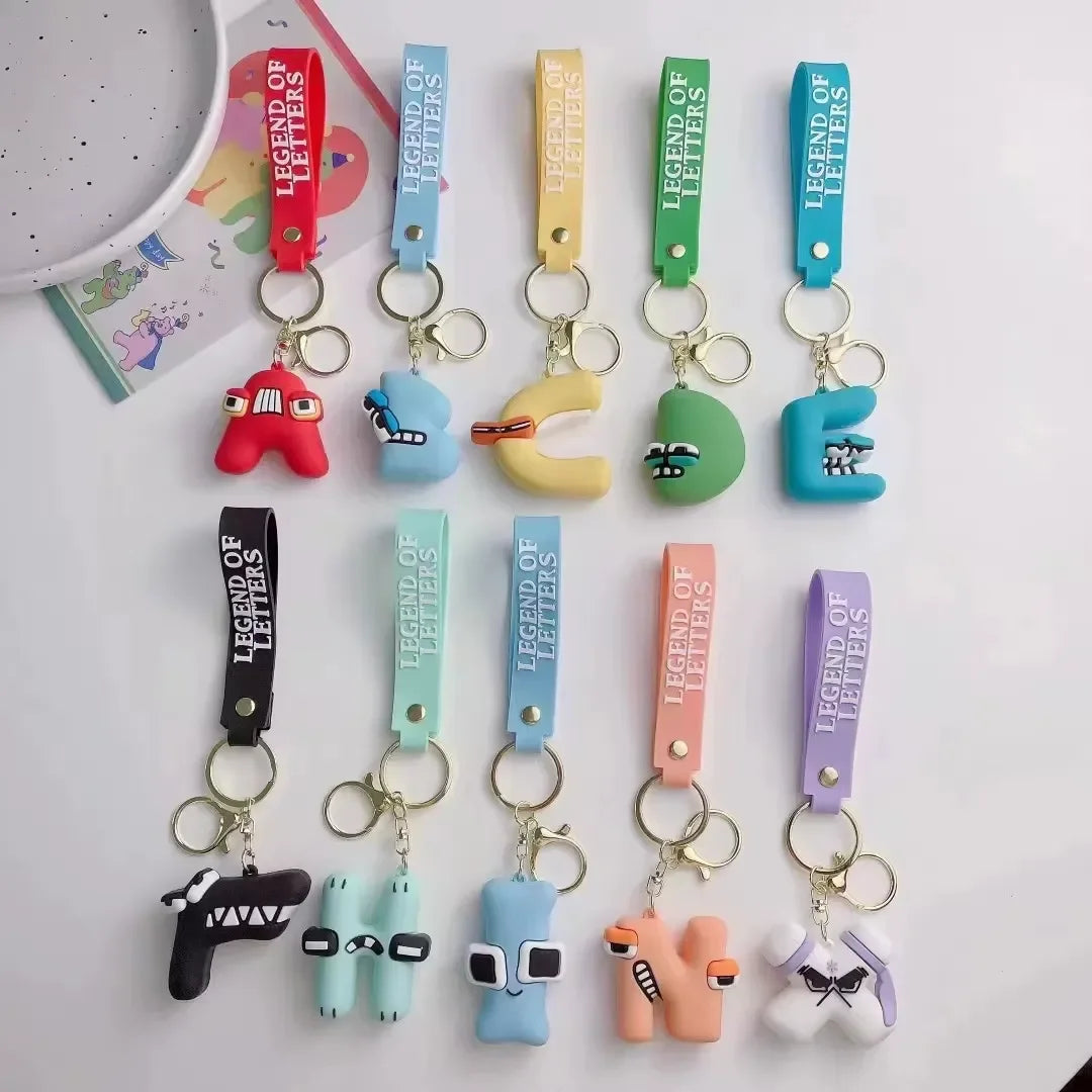 Alphabet Lore Letter Keychains