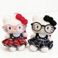 Hello Kitty Little Nerd Plush Keychain
