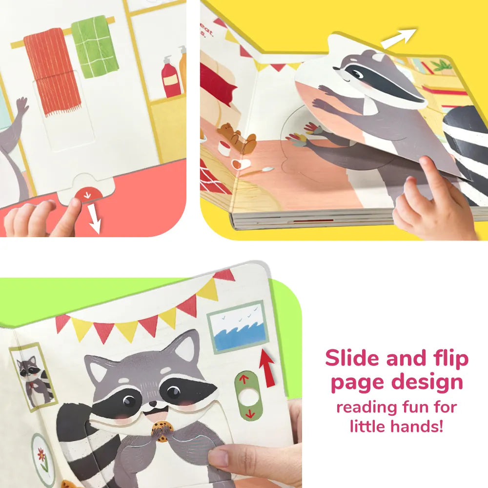 Raccoon’s Hand Wash Interactive Lift-the-Flap Board Book