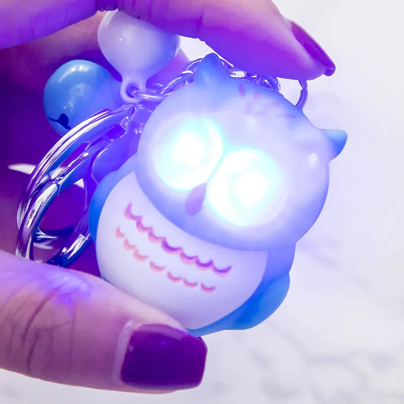 Hoot of Wisdom LED Owl Keychain