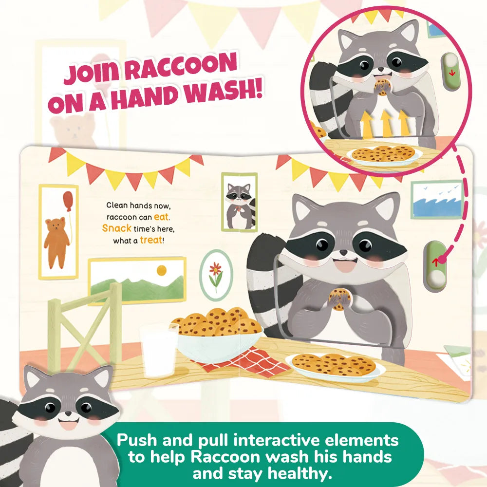 Raccoon’s Hand Wash Interactive Lift-the-Flap Board Book