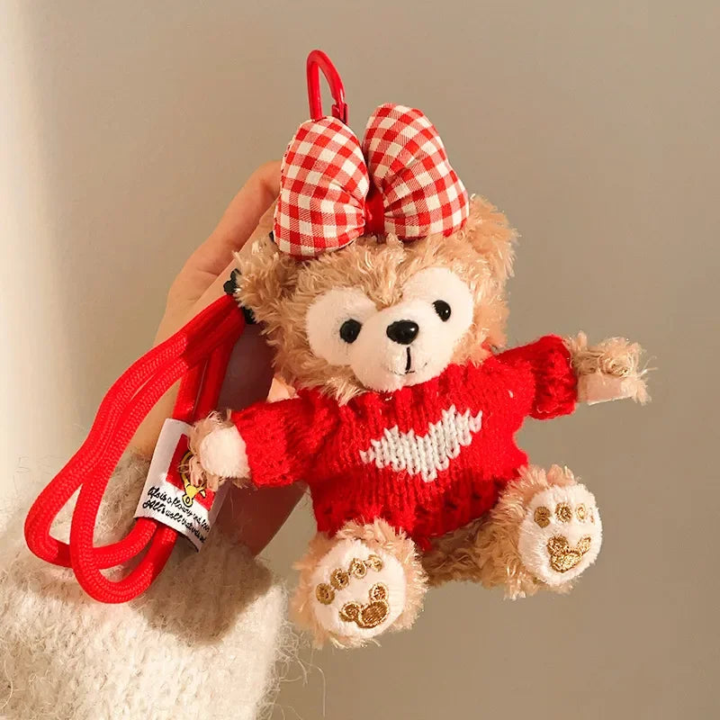 Duffy Bear Sweater Season Plush Keychain