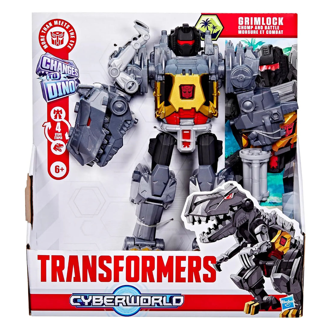 Transformers Cyberworld Grimlock Chomp and Battle Figure