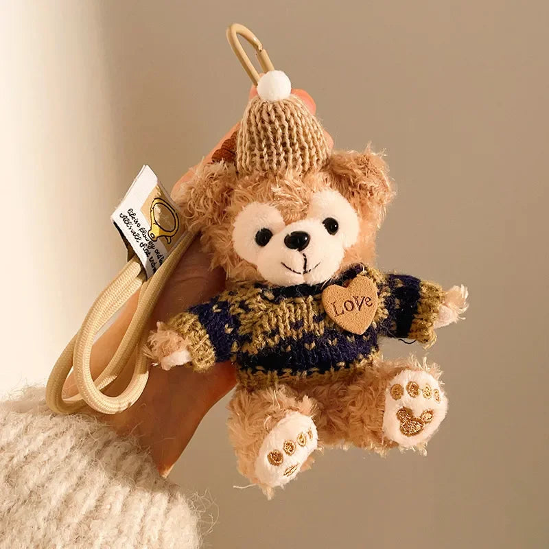 Duffy Bear Sweater Season Plush Keychain