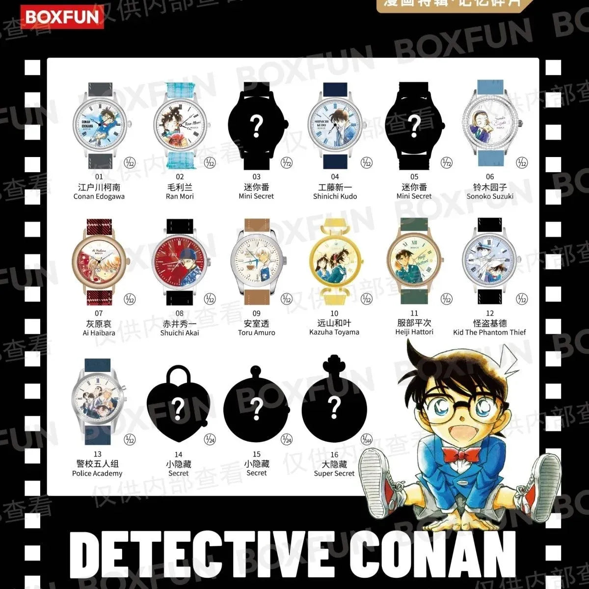 BoxFun Detective Conan Memory Fragments Watch Blind Box
