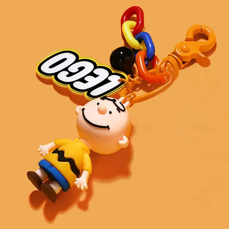 Peanuts Charm Message Keychain