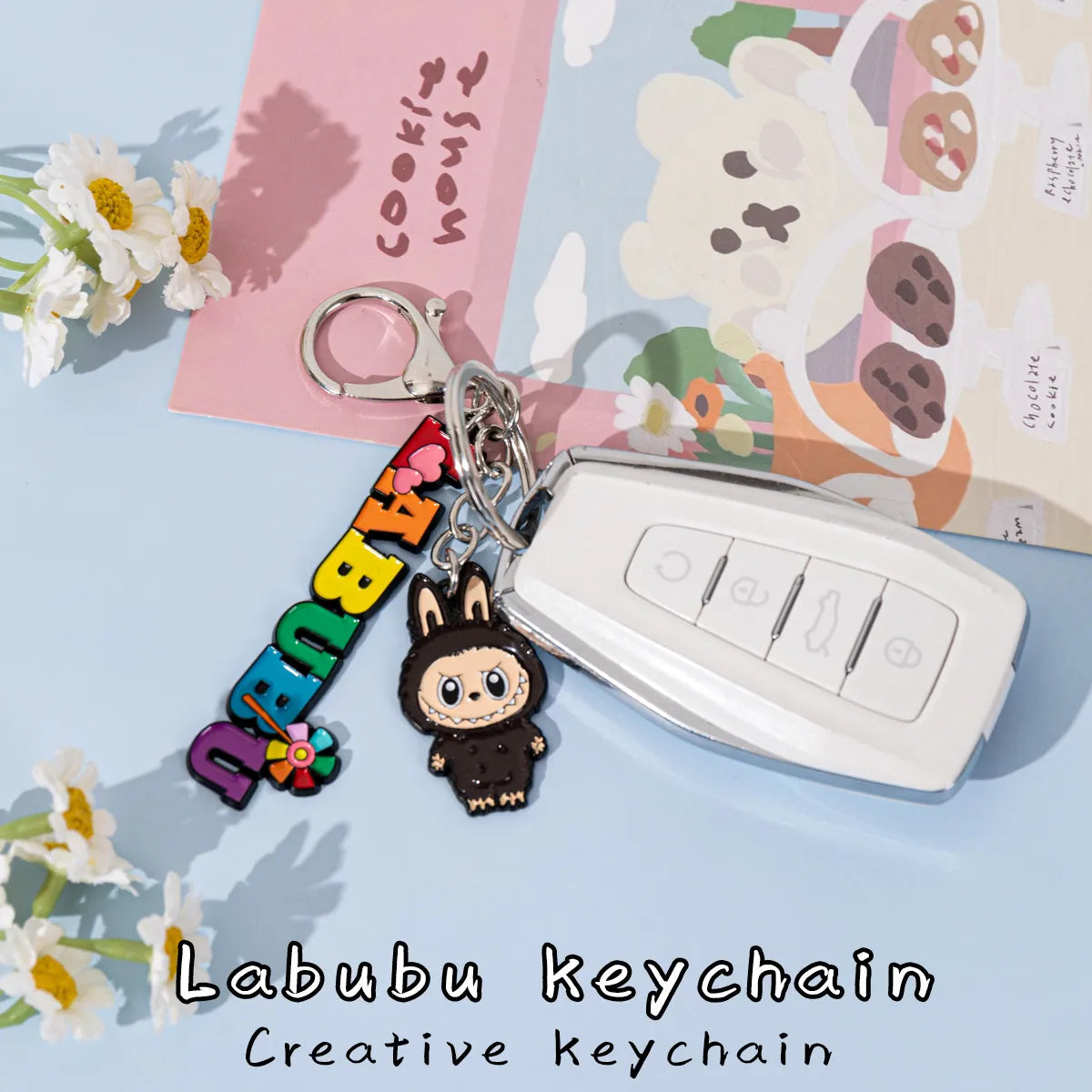 Labuboo Colorburst Mischief Keychain