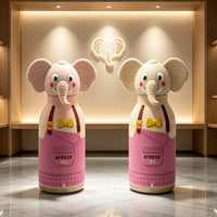 Afresh 365 3D Animal Head Double-Wall Insulated Bottle