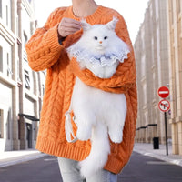 Bear Hugs Realistic White Maine Coon Cat Backpack