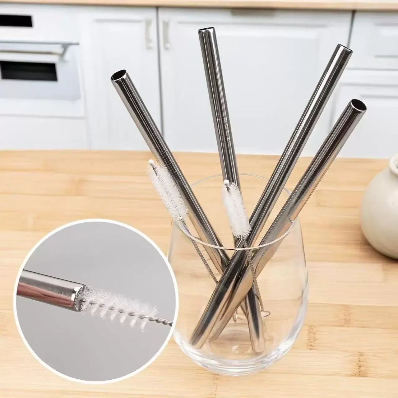 Sustainable Metal Straw Set for Owala Bottle (Pack of 6)