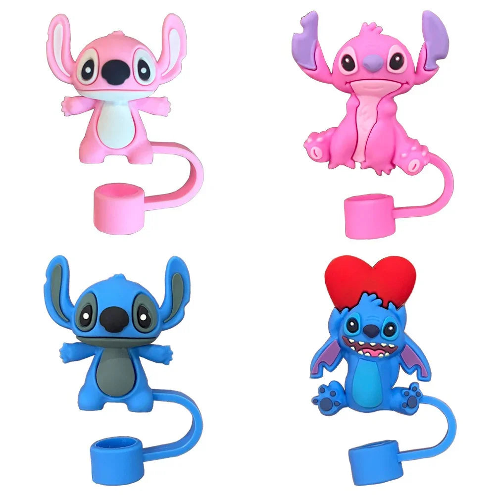 Cute Stitch Tumbler Straw Cap