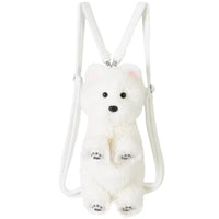 Realistic West Highland Pup Plush Backpack