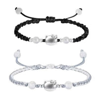 Hello Kitty Sterling Silver Braided Charm Bracelet