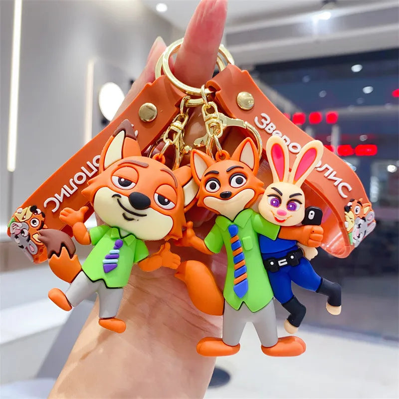 Zootopia 3D Silicone Figure Wristlet Keychain
