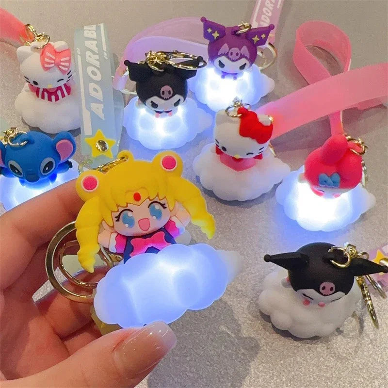Dreamy Characters Cloud LED Keychain