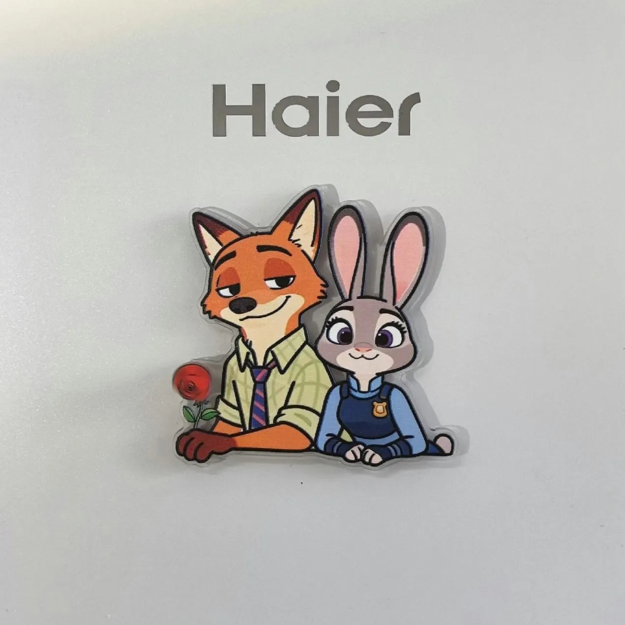Zootopia Nick & Judy Acrylic Refrigerator Magnets