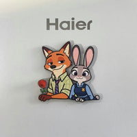 Zootopia Nick & Judy Acrylic Refrigerator Magnets