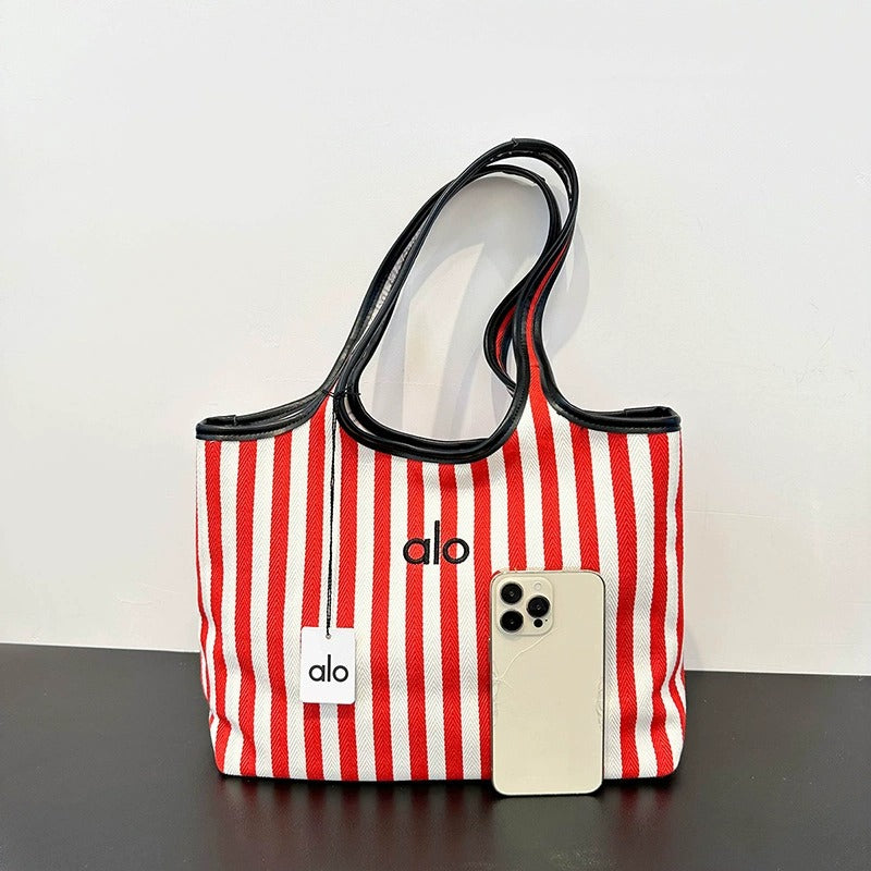 Alo Horizon Striped Tote Bag