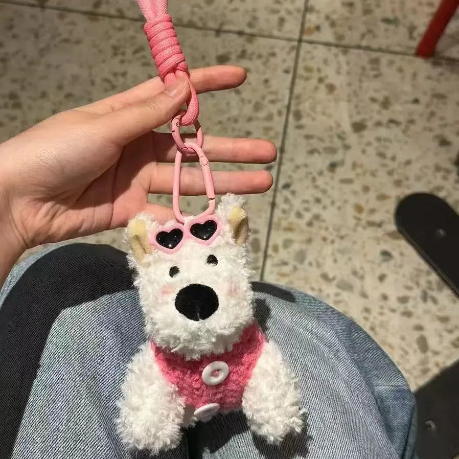 West Highland Fashionista Plush Keychain