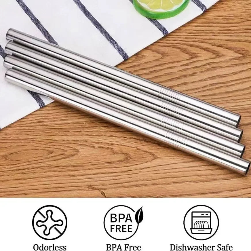 Sustainable Metal Straw Set for Owala Bottle (Pack of 6)