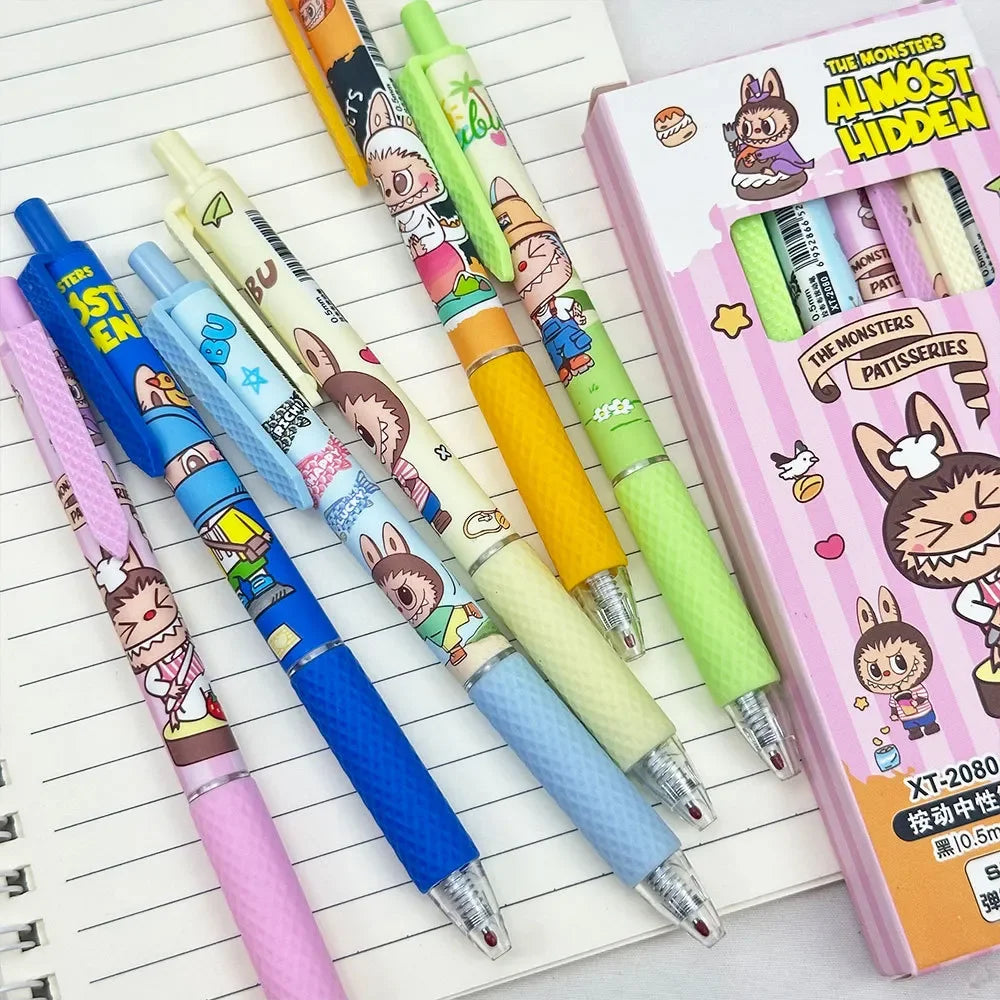 Labubu Almost Hidden Gel Pen (Set of 6)