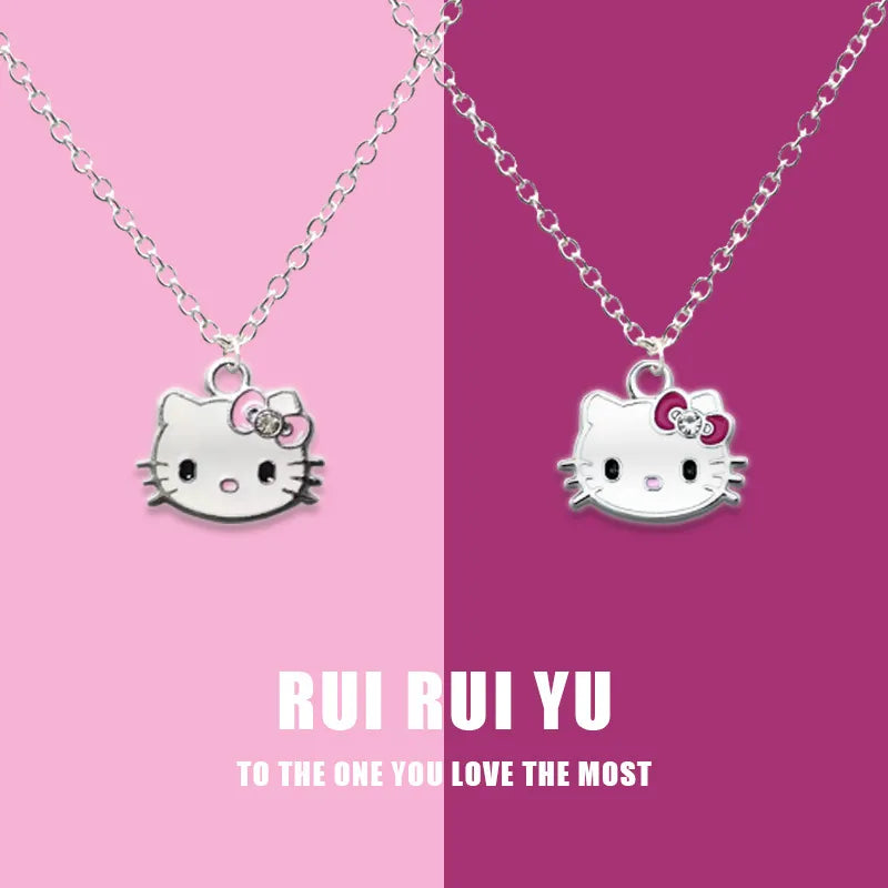 Hello Kitty Sparkle Bow Petite Necklace