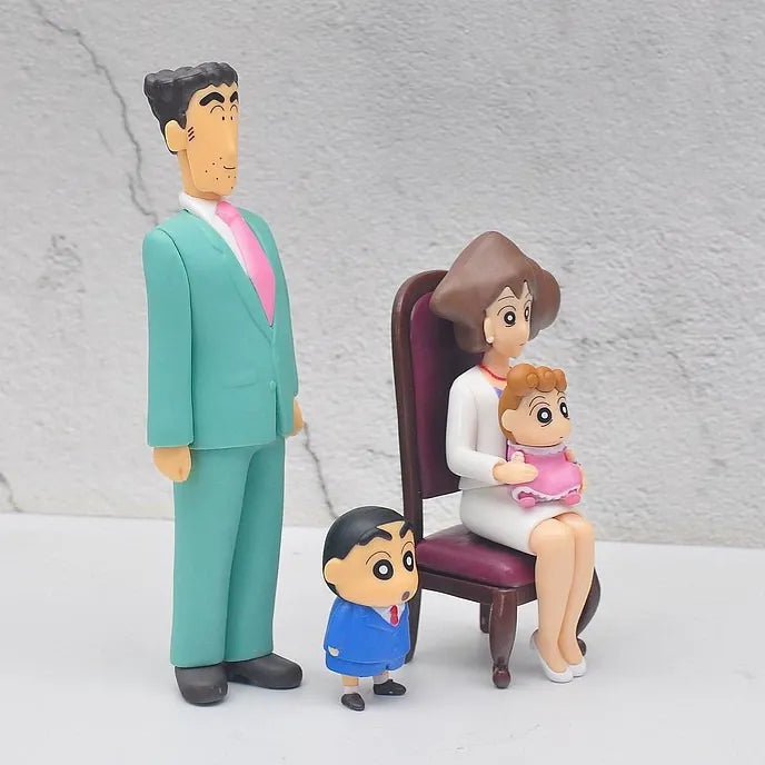 Shinchan Nohara Family Portrait Figurines
