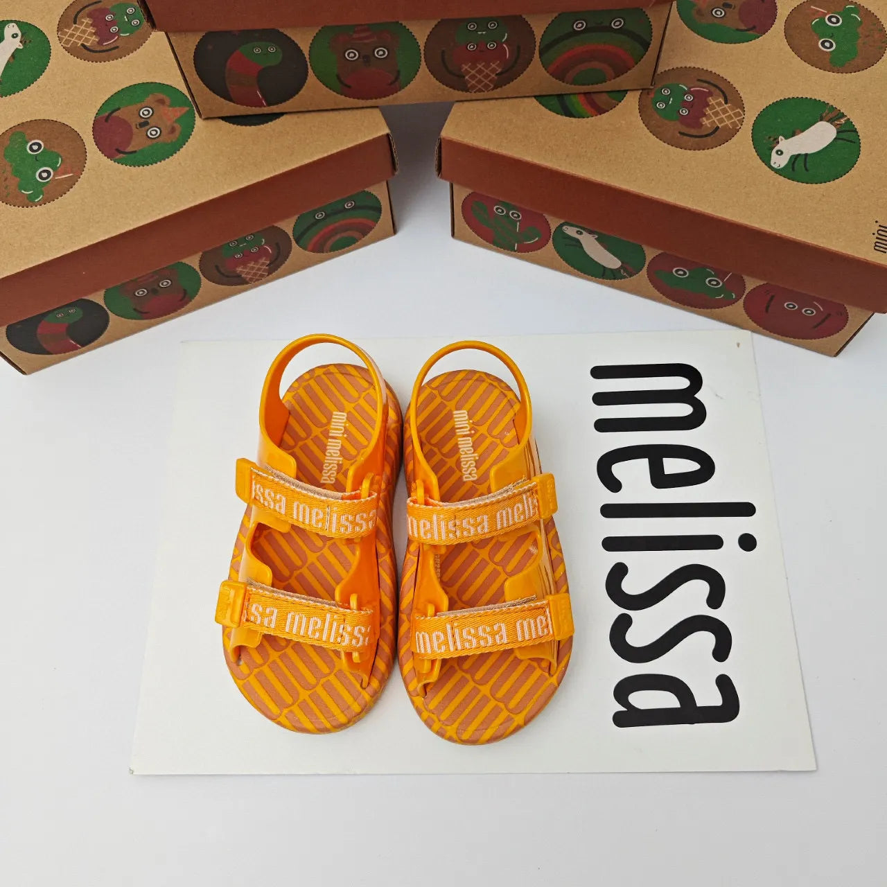 Mini Melissa Sweet-Scented Velcro Jelly Sandals