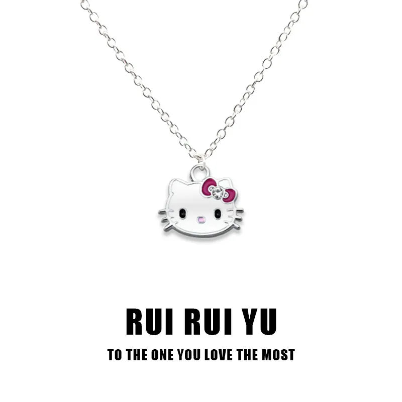 Hello Kitty Sparkle Bow Petite Necklace