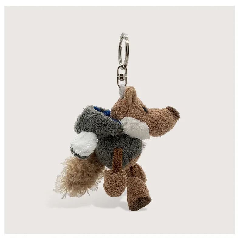 Wolf as Sheep Plush Keychain