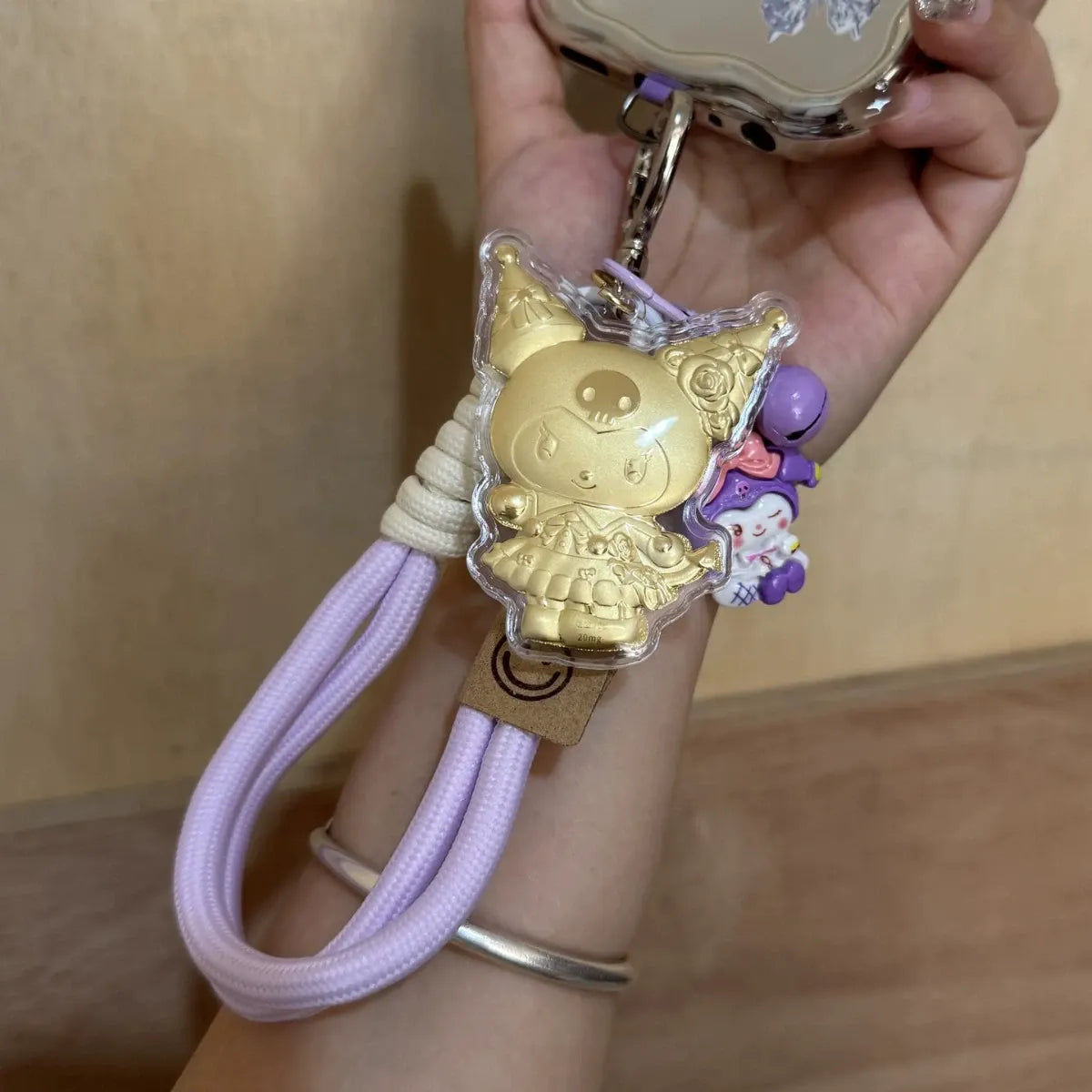 Sanliou Icons 20mg Gold Charm Keychain