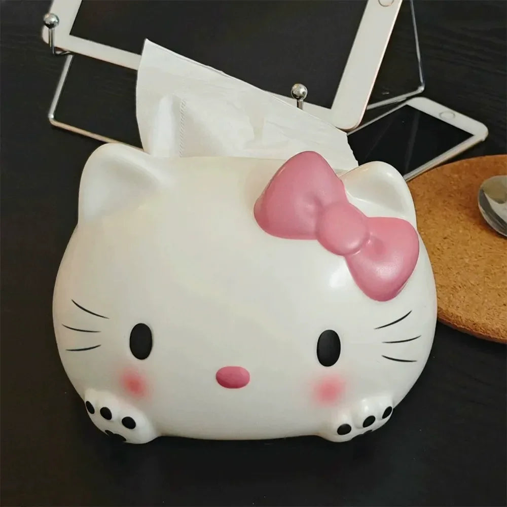 Hello Kitty Kawaii Head Tissue Box