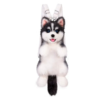 Bear Hugs Siberian Husky Pup Simulation Plush Backpack