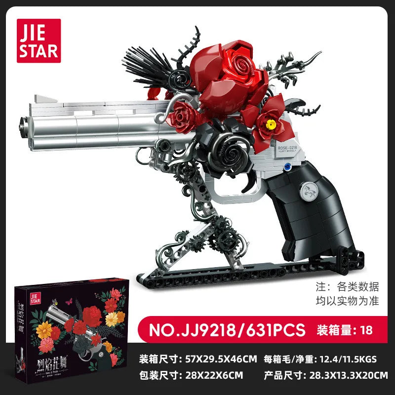 JJ9218 Gothic Rose Revolver Building Blocks (631 Pcs)