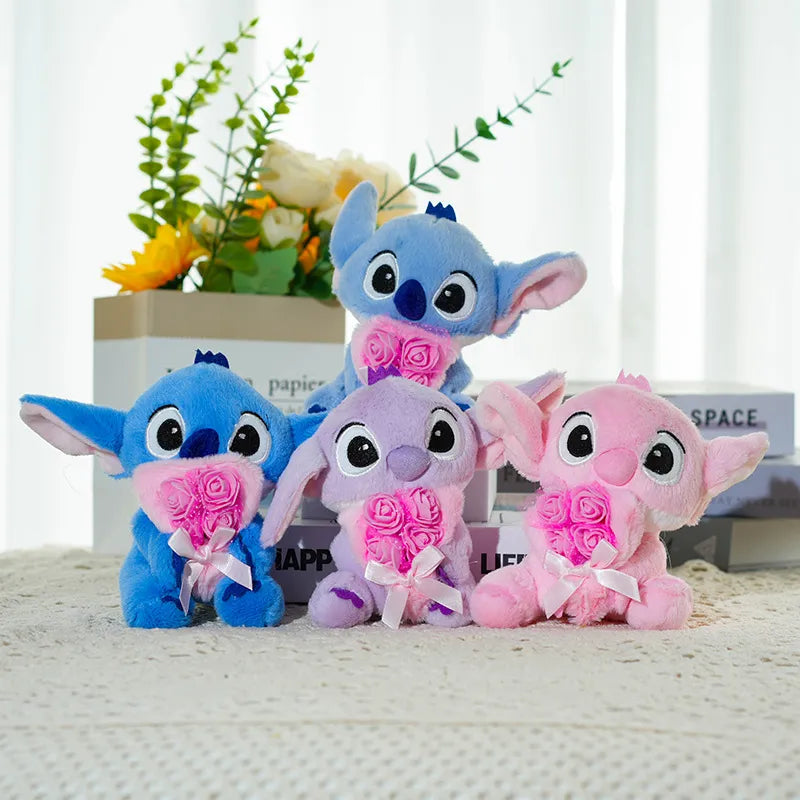 Stitch Bloom Ready Plush Keychain