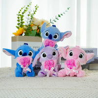 Stitch Bloom Ready Plush Keychain