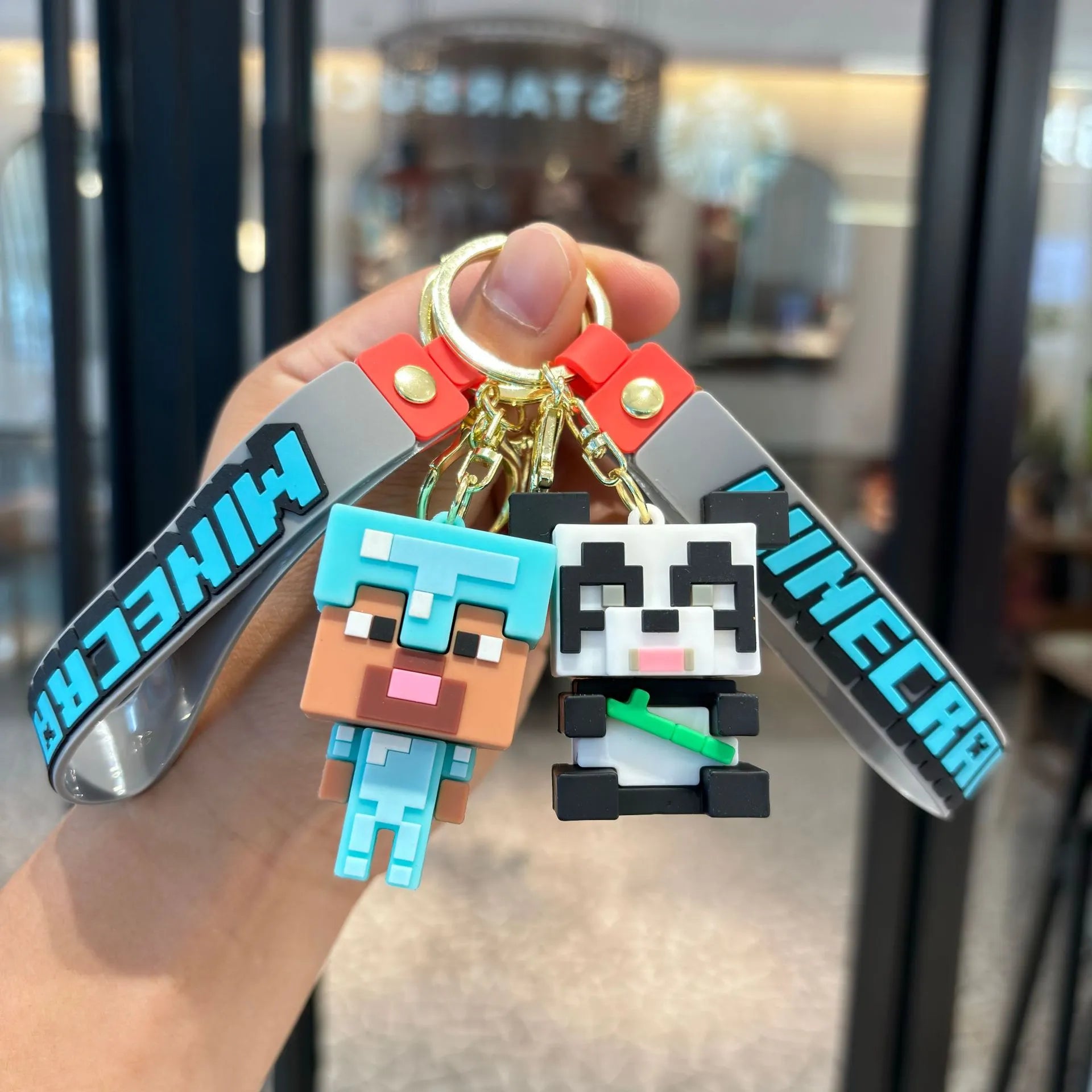Minecraft Pixel Style Keychain